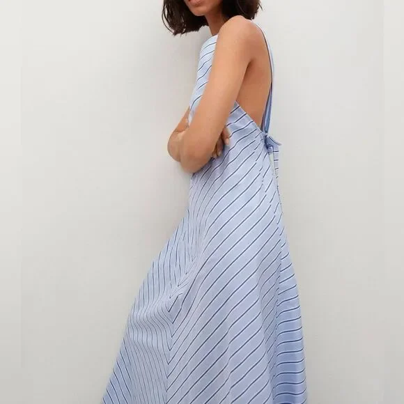 Mango Cotton Open Back Dress - Picture 5 of 7